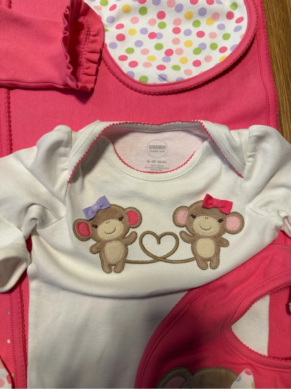 Gymboree Vintage Monkey Collection Lot Rare Matching 5 pc Set 6-12 Months